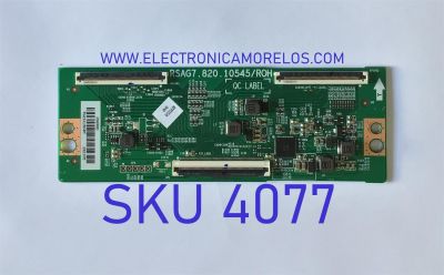 T-CON PARA TV HISENSE / NUMERO DE PARTE 286980 / RSAG7.820.10545/ROH / H41802PNI78A1 / TG212J304M / 292105 / MODELO 55A6G 55A53FUA
